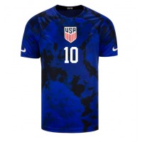 Spojené štáty Christian Pulisic #10 Vonkajší futbalový dres MS 2022 Krátky Rukáv